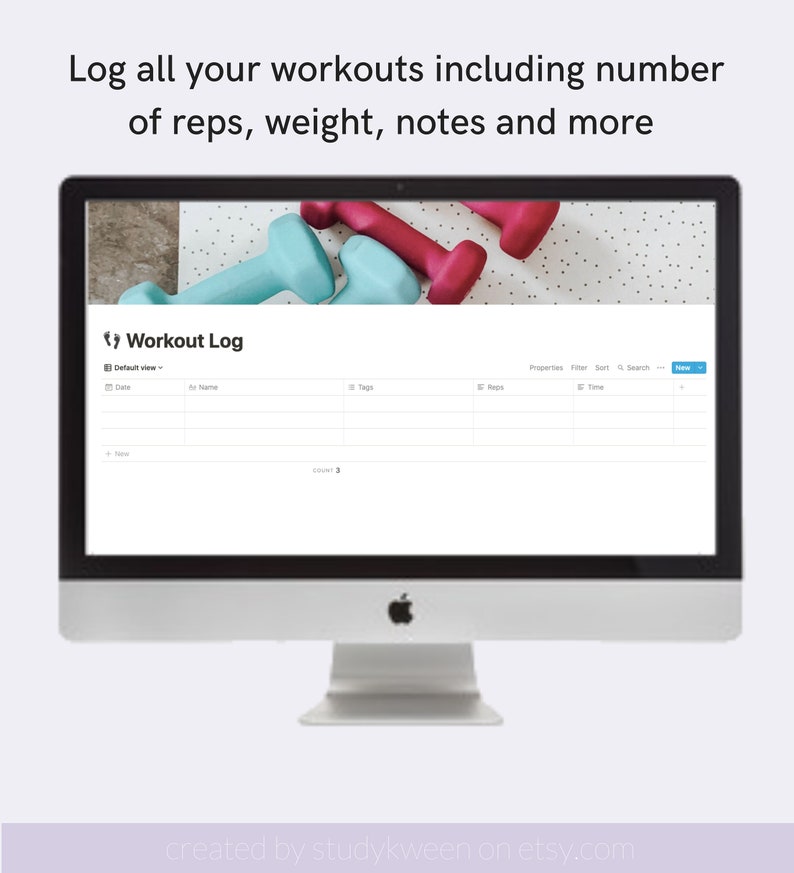 Ultimate Gym Tracker Digital Notion Template Etsy