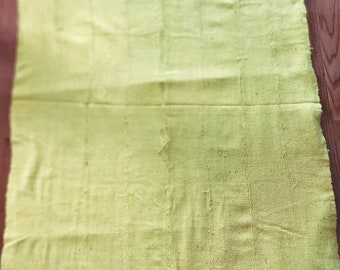 Authentic Mud Cloth/ Hand dyed Cloth/ Bogolan/ Mud Cloth from Mali/Yellow Mud cloth