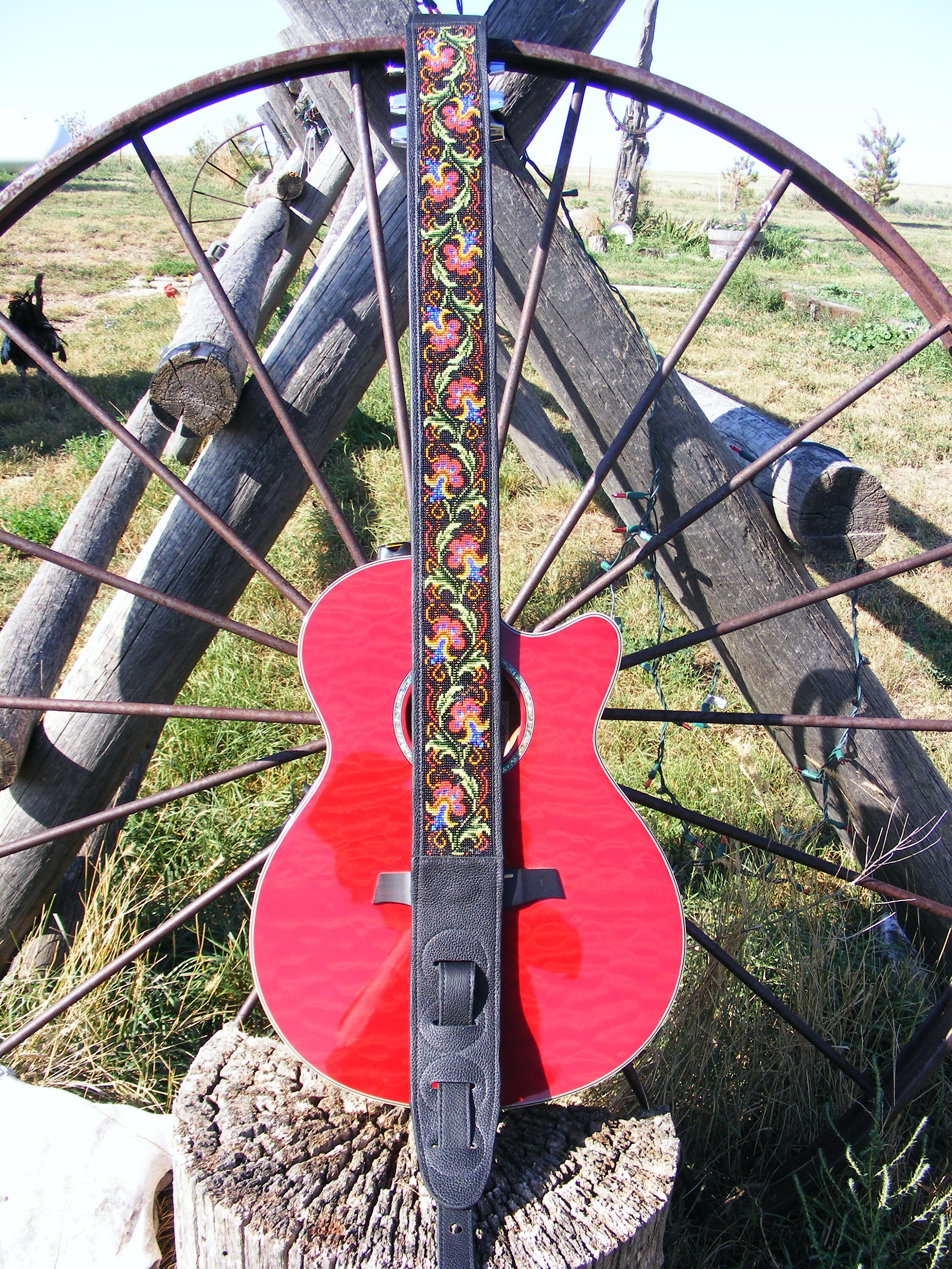 Custom Beaded Guitar Straps