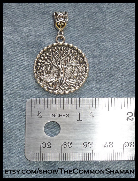 Silber Heilung Baum des Lebens Halskette Anhänger Amulett Talisman Nordic.^