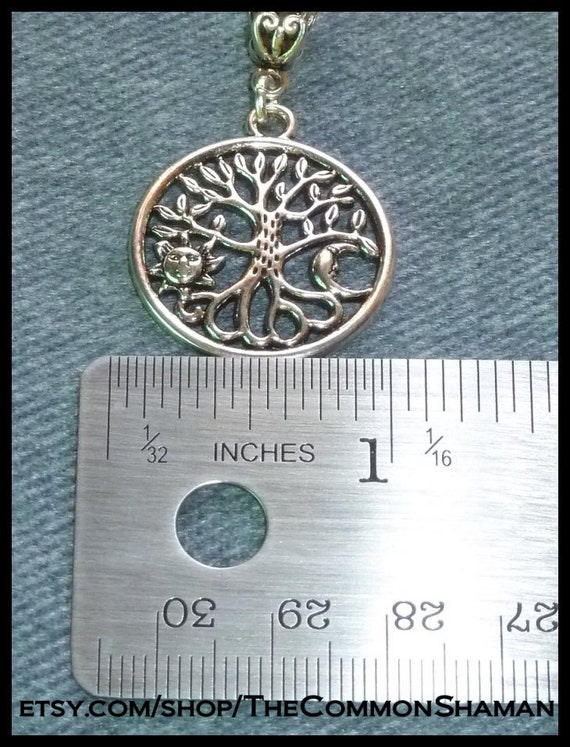 1 collar 925 Sterling plata con remolque /"árbol de la vida/" celtas mundos árbol