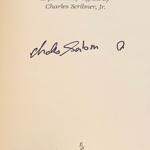 1990 Charles Scribner Jr. In The Company Or Writers SIGNED Easton Press 1st Edition