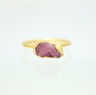 Anello In Pietra Naturale Grezza – Agata Irregolare Donna – Regolabile, Quarzo Naturale – Gioiello Artigianale Per Feste, Matrimoni, Anniversari