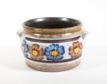 Vintage butter bowl from the 60s 70s, ceramic butter dish, retro kitchen, planter