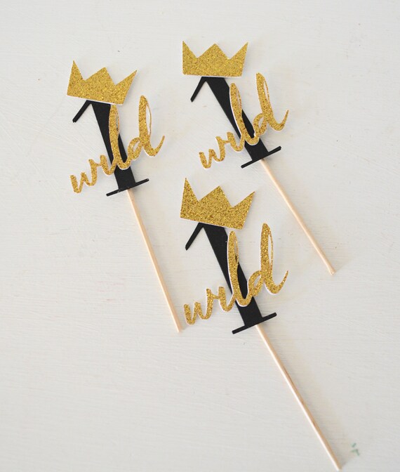 1 Dozen 12 Wild One Cupcake Toppers Where The Wild Things Etsy