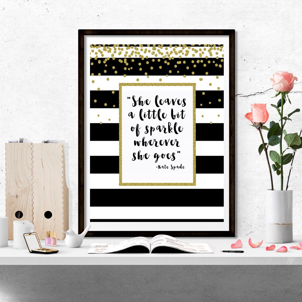 Kate Spade "She Leaves a Little Bit of Sparkle Wherever She Goes…