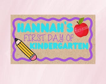Personalized Painted Banner, Custom Back To School Sign, Custom Party Banner, First Day of School, Photo Prop Background, Senior Sign