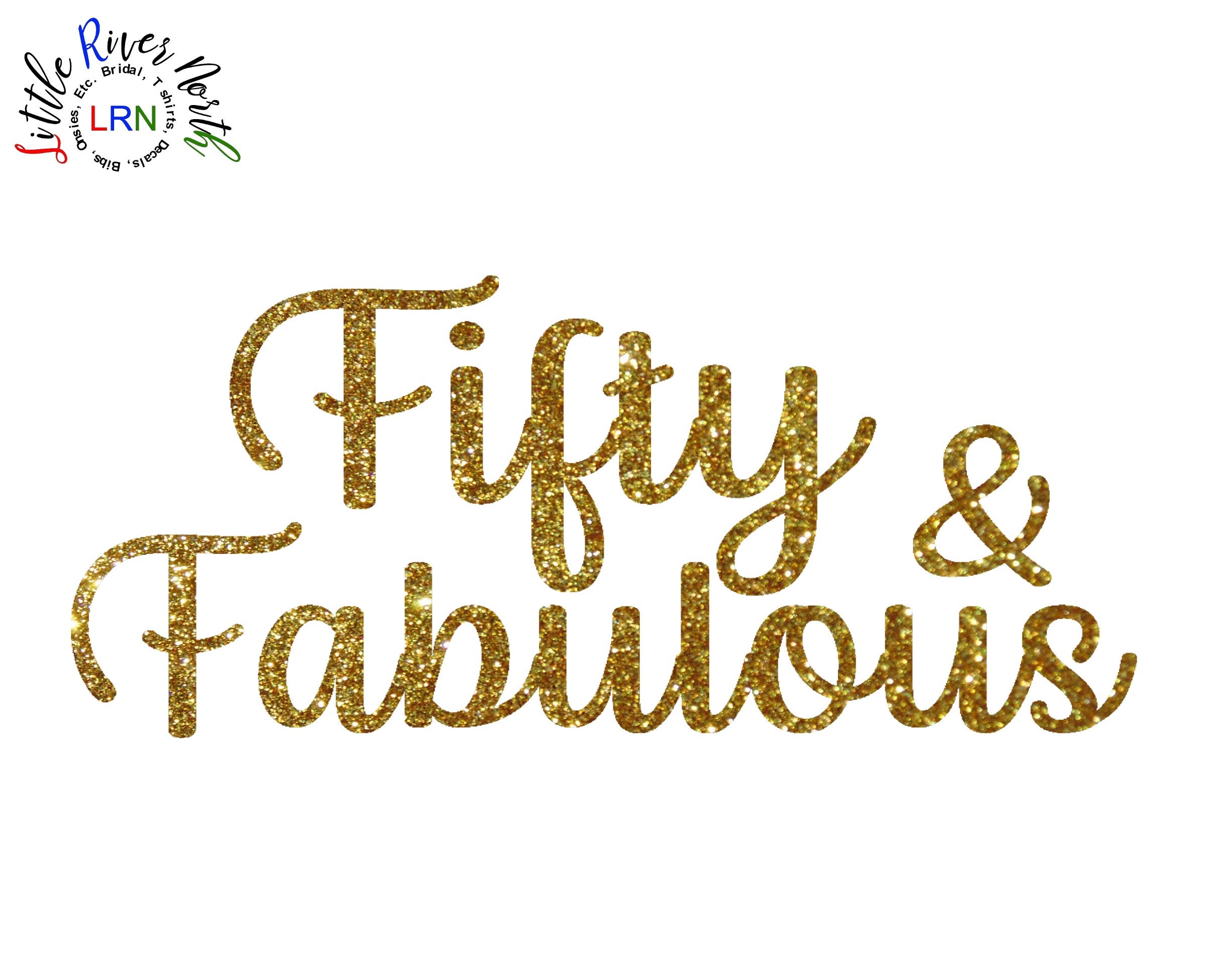 DIY Birthday Iron on Decal Transfer fifty & Etsy