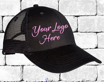 Custom Ladies Trucker Hat, Custom Design, Your Design, Glitter Decal, Glitter Vinyl Hat, Your Logo On A Cap, Bling your logo