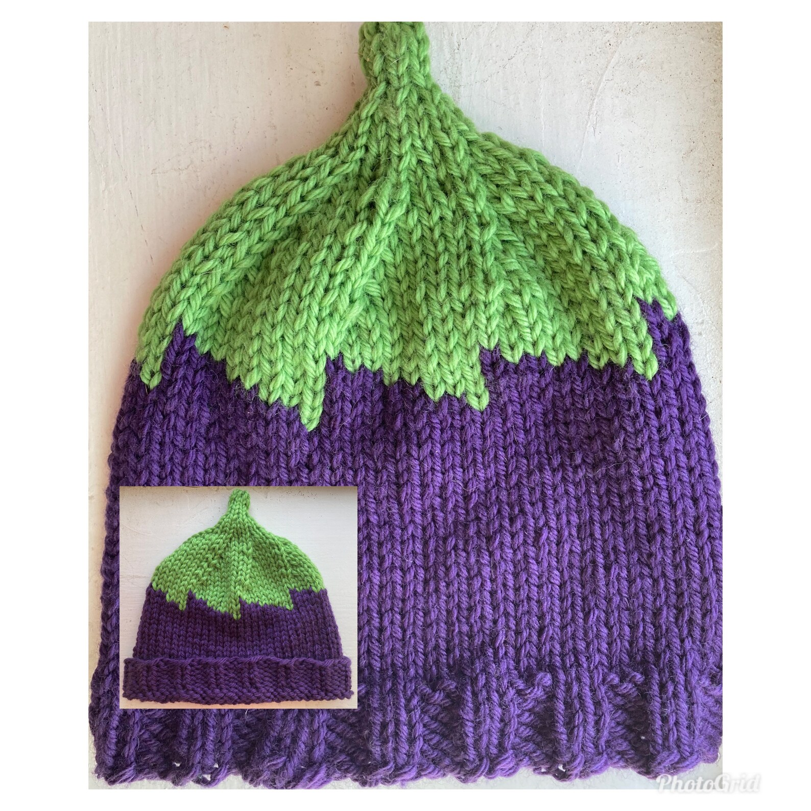 Eggcellent Eggplant Hat Multiple Sizes Available Etsy