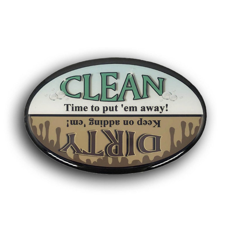 Dishwasher Reversible Cleandirty Funny Witty Etsy