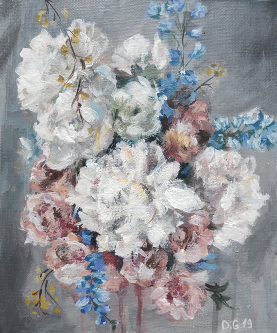 Abstract Painting 12x12 U201d Flower Painting Roses Rose Acrylic Painting Original Art Floral Painting Art Collectibles Painting Delage Com Br