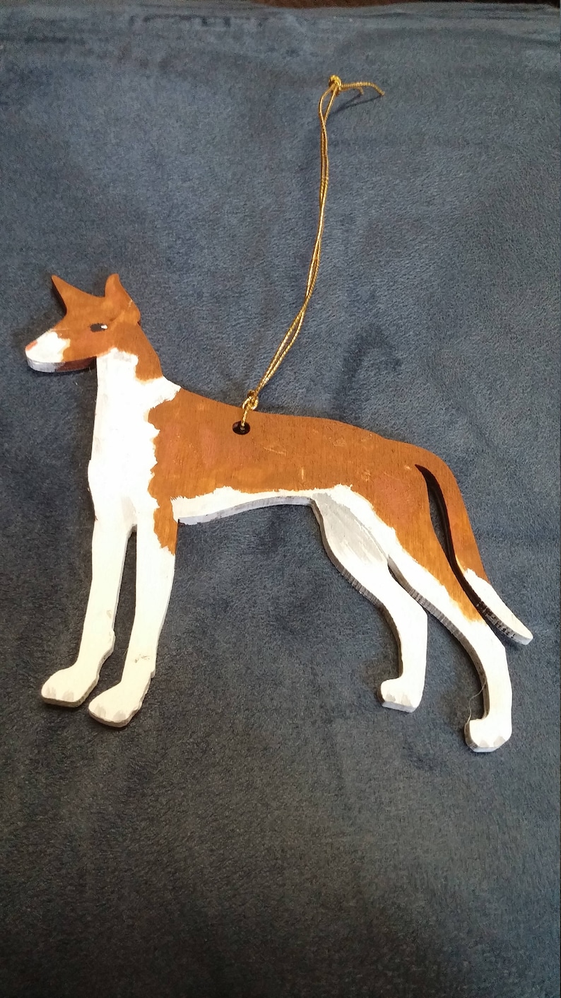 Ibizan hound dog ornament custom