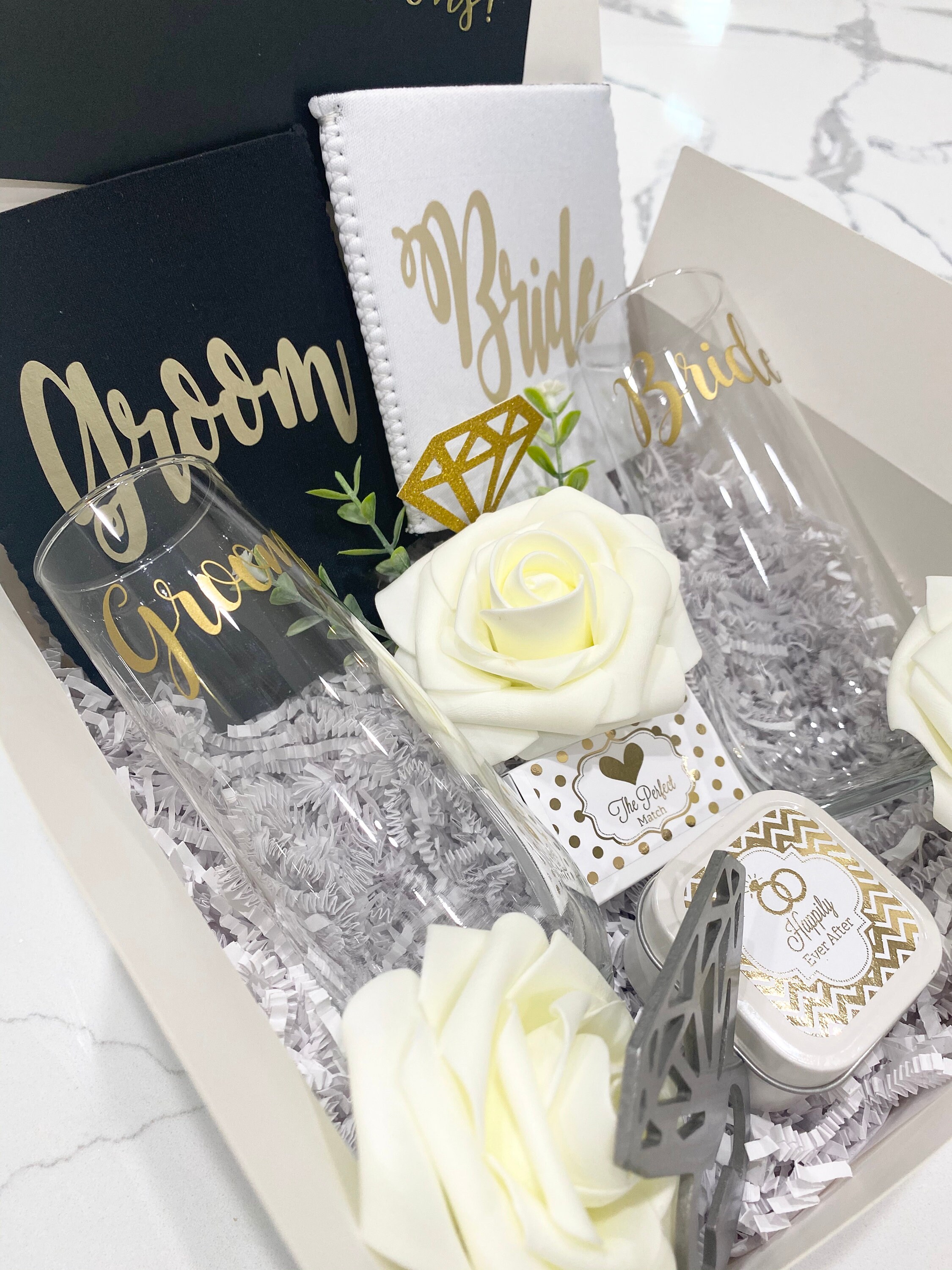 Bride and Groom Gift Box Engagement Gift Box Future Mr Mrs Etsy