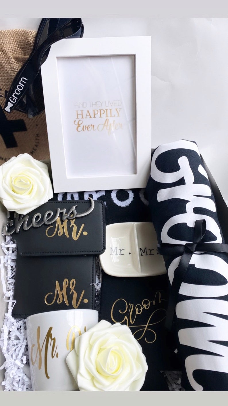 Couples Engagement Gift Box for Bride & Groom Engaged Gift Etsy