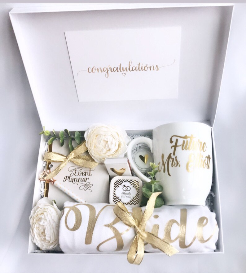 Bride to Be Bridal Engagement Gift Basket Present Bride Gift Etsy