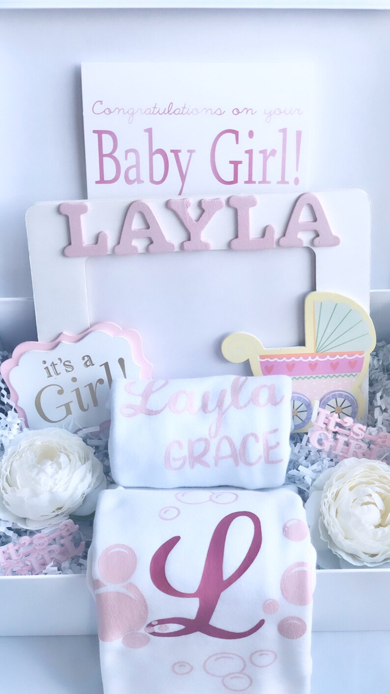 Baby Girl Gift Box Baby Girl Gift Basket New Baby Etsy