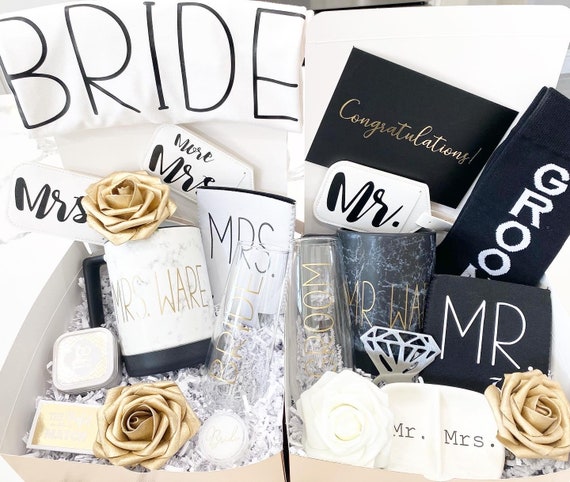 Bride Gift Box - Bride to Be Gift Set for Bridal Shower, Engagement Party, Bachelorette Party, Wedding Shower, or Wedding - Includes Champagne
