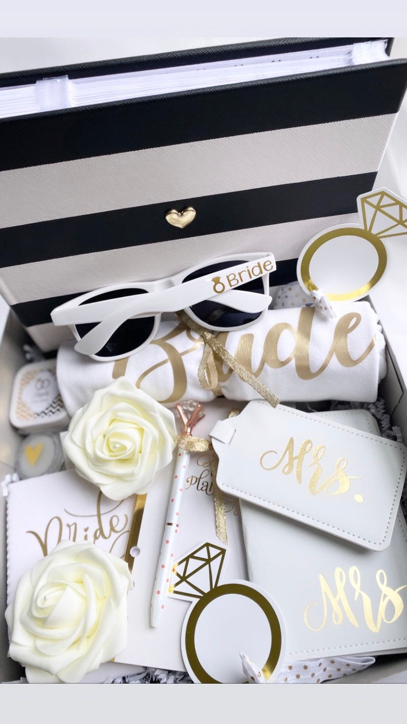 Couples Engagement Gift Box for Bride & Groom Engaged Gift Etsy