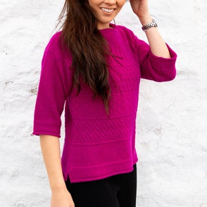 ladies cerise pink jumper