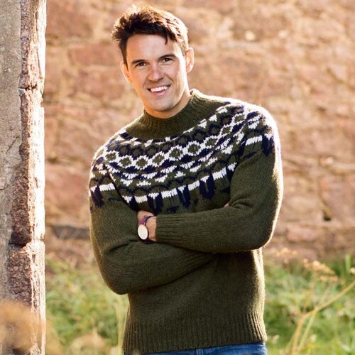 Colourways. Mens Fair Isle Jumper Yoke 