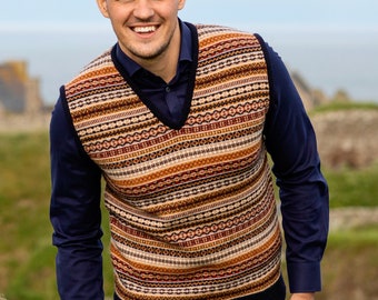 mens wool sleeveless jumper