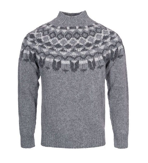 Olive Green Retro Geelong Fairisle Jumper