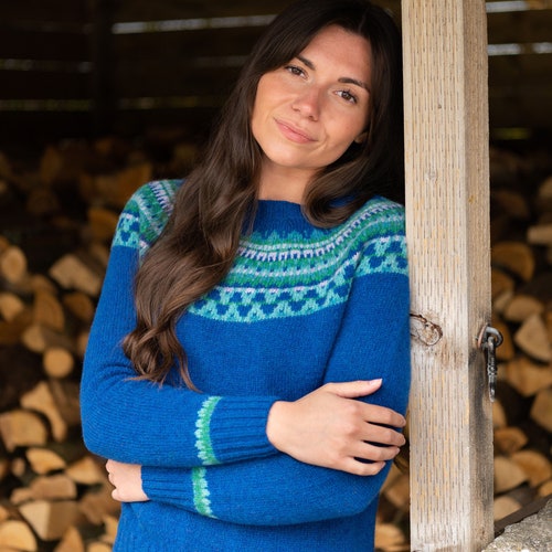 3 Colourways. Womens Fair Isle Jumper 