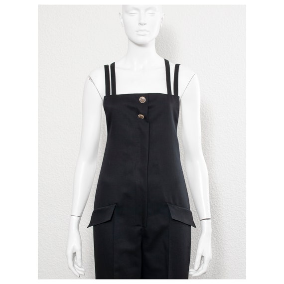 Slinky vintage 1990s black wool VERSACE - ISTANTE… - image 2