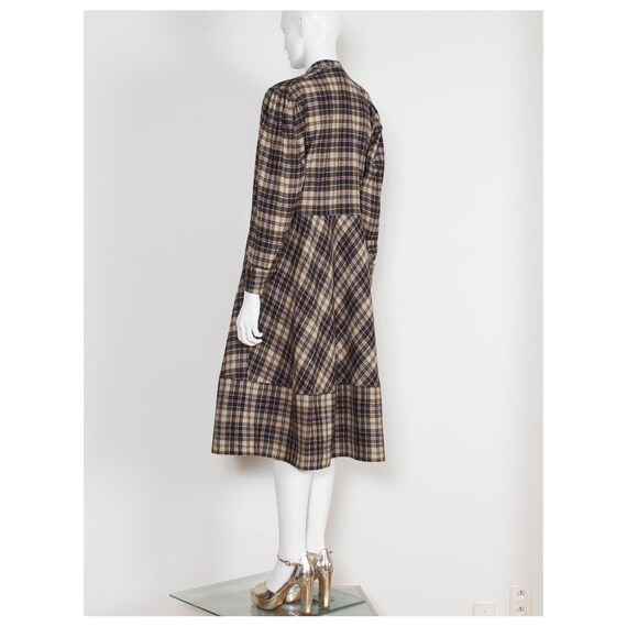 Fabulous vintage 1970s plaid tartan KENZO balloon… - image 5