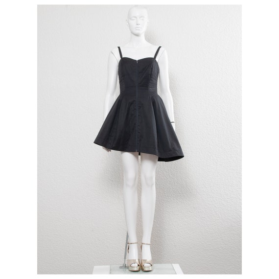 Stunning vintage 1980s black asymmetrical CLAUDE M