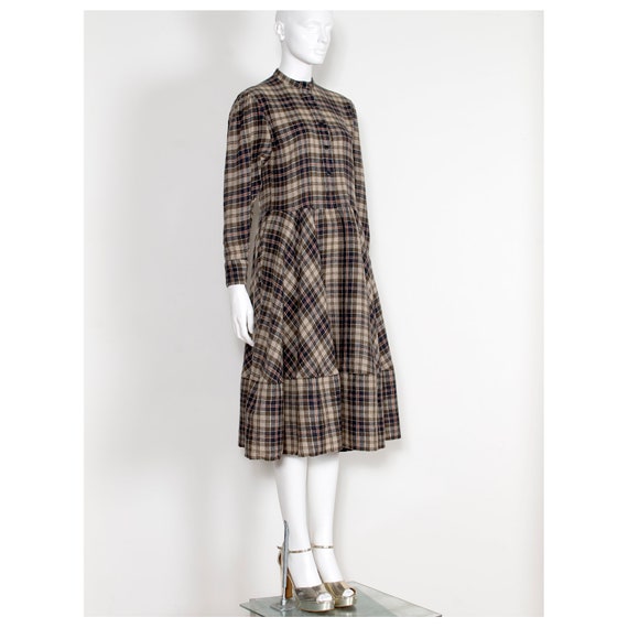 Fabulous vintage 1970s plaid tartan KENZO balloon… - image 3