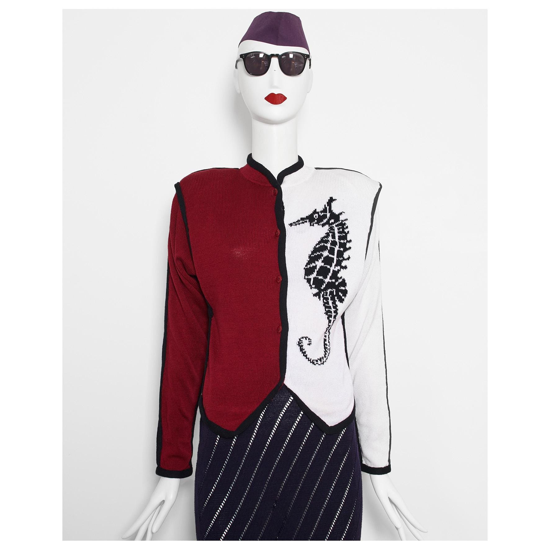 希少なヴィンテージ 1979年ランウェイパーティカラーニット KANSAI