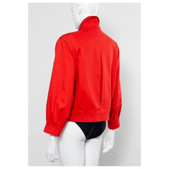 Stunning vintage 80s red cropped YVES SAINT LAURE… - image 5