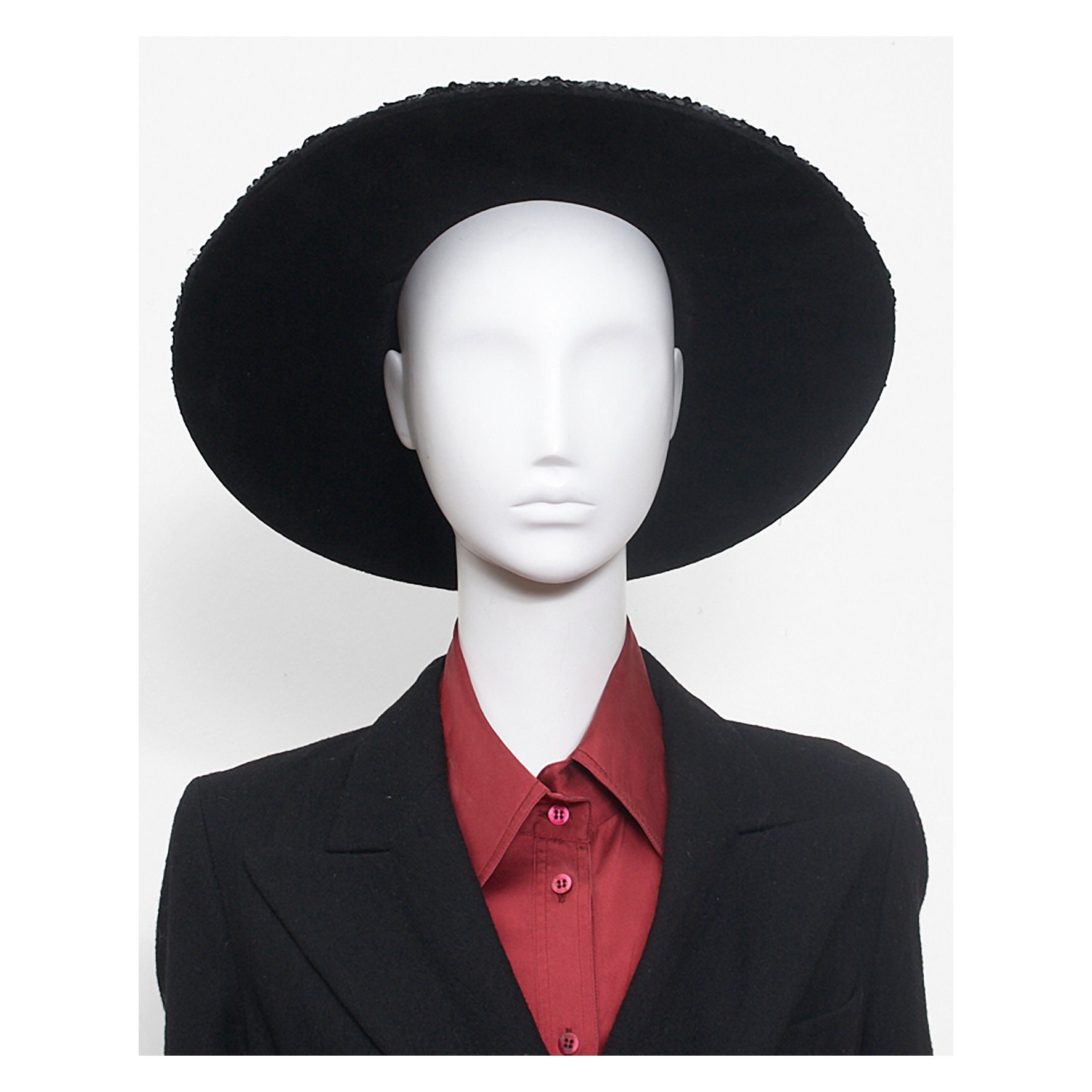 RARE Vintage Saint Laurent Rive Gauche Pais Kufi Style Hat Vintage Ysl Hat In Women main image 4