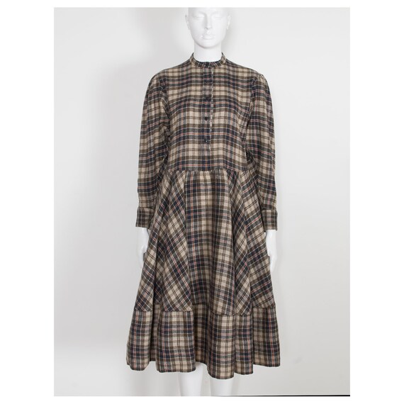 Fabulous vintage 1970s plaid tartan KENZO balloon… - image 2