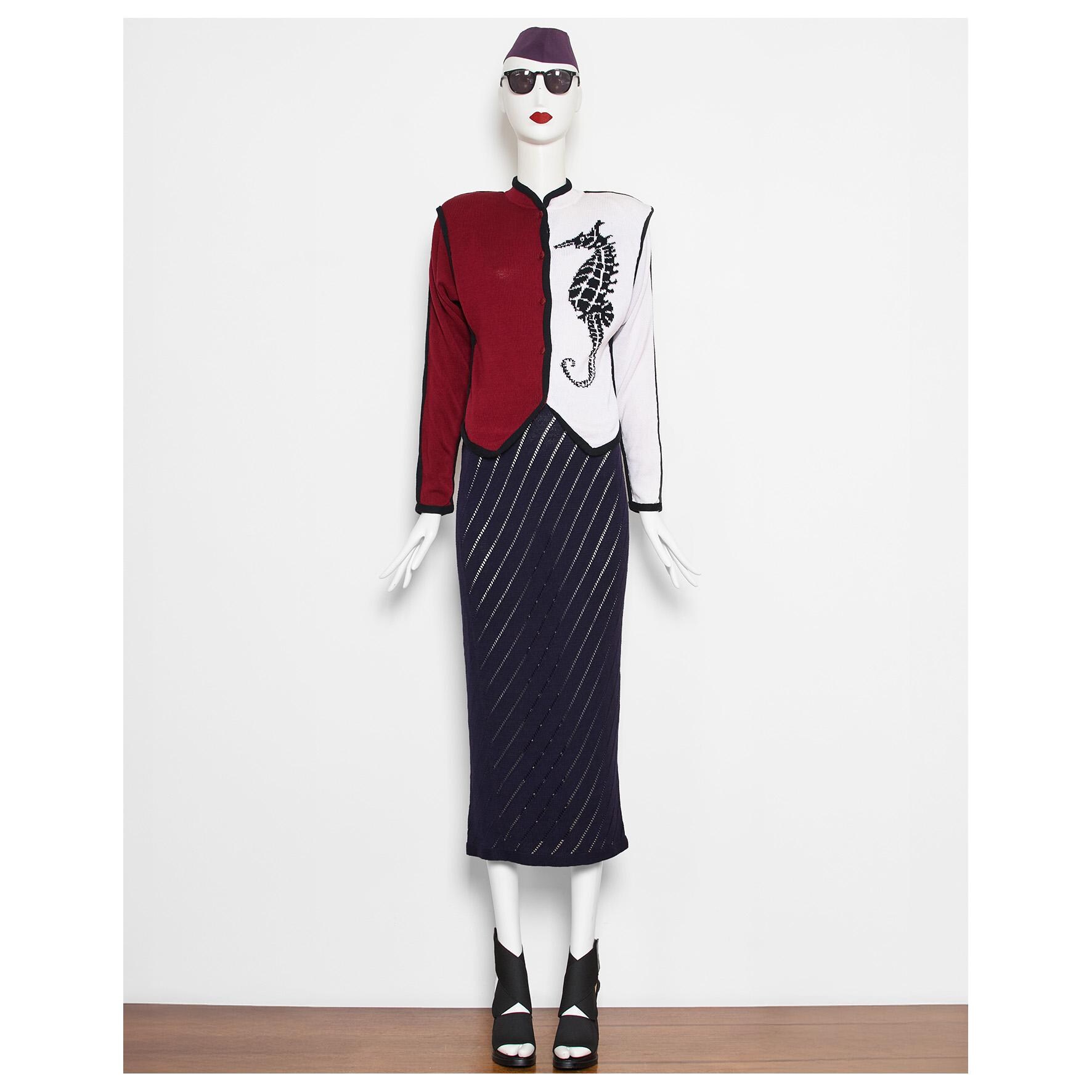 希少なヴィンテージ 1979年ランウェイパーティカラーニット KANSAI