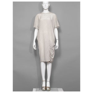 Rare vintage early 1980s silk Gianni Versace avant-garde shirt dress