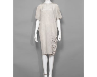 Rare vintage early 1980s silk Gianni Versace avant-garde shirt dress