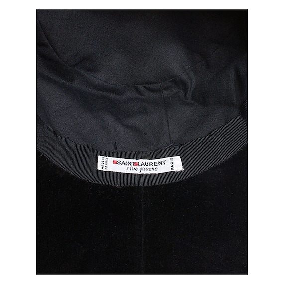 Rare Vintage 1980s Black Velvet Sequins YVES SAINT LAURENT  display picture 3