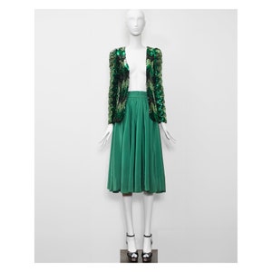 green leaves cut out midi dress Lola Green Multi Print Wrap Front Midi Dress