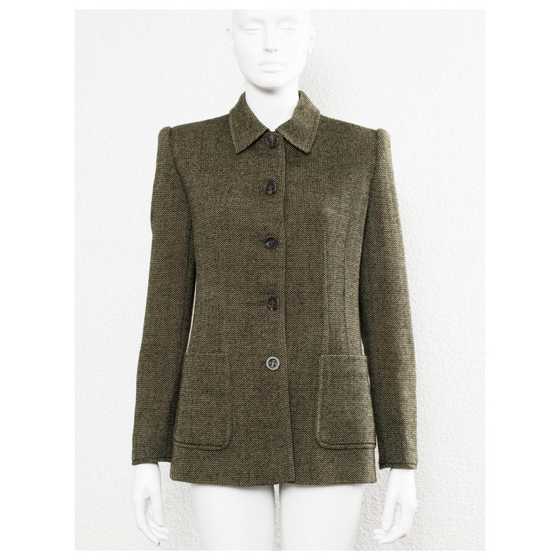 Fabulous vintage 90s Valentino Miss V tweed jacket