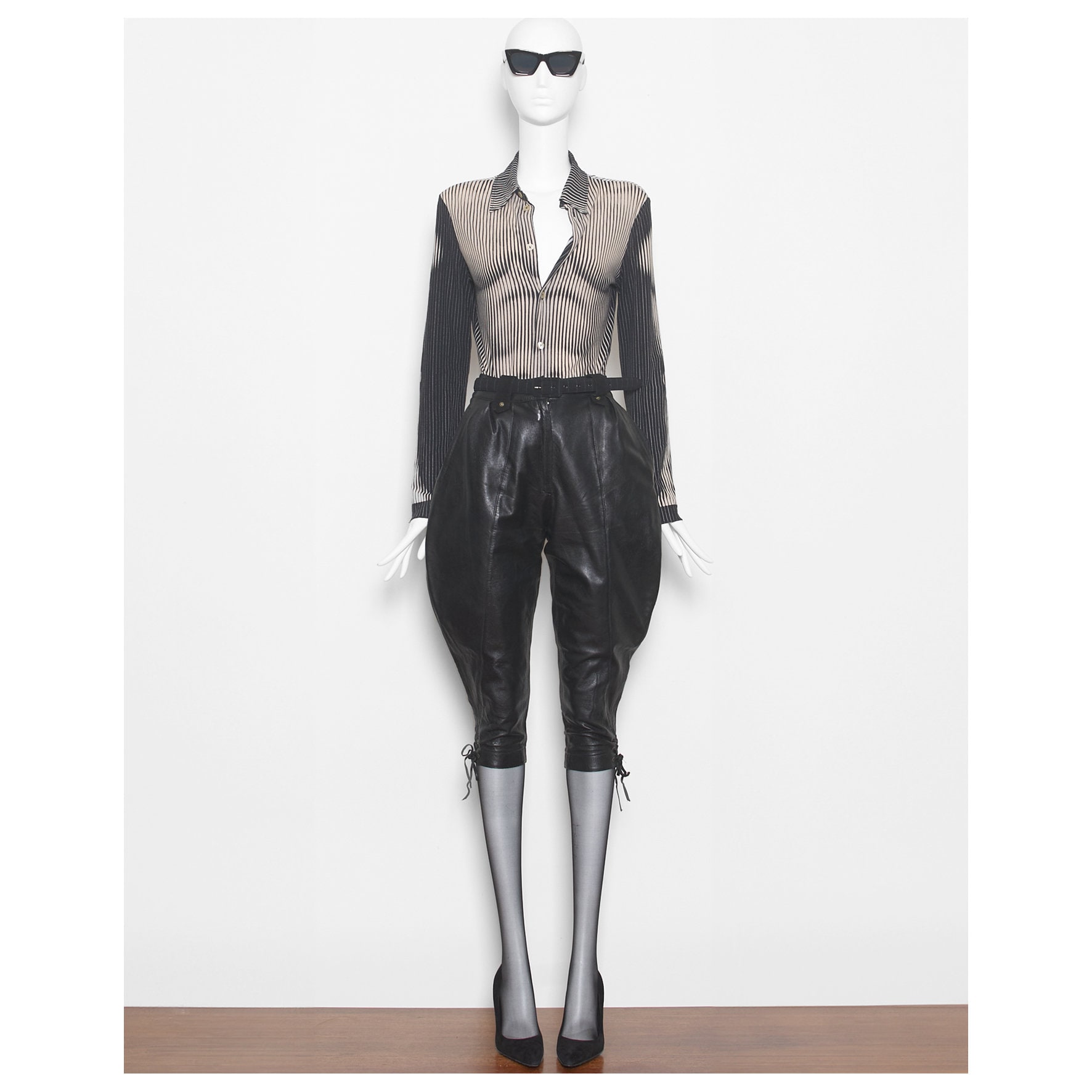 Vintage 1996 Jean Paul Gaultier Trompe L'oeil Muscle Shirt - Op