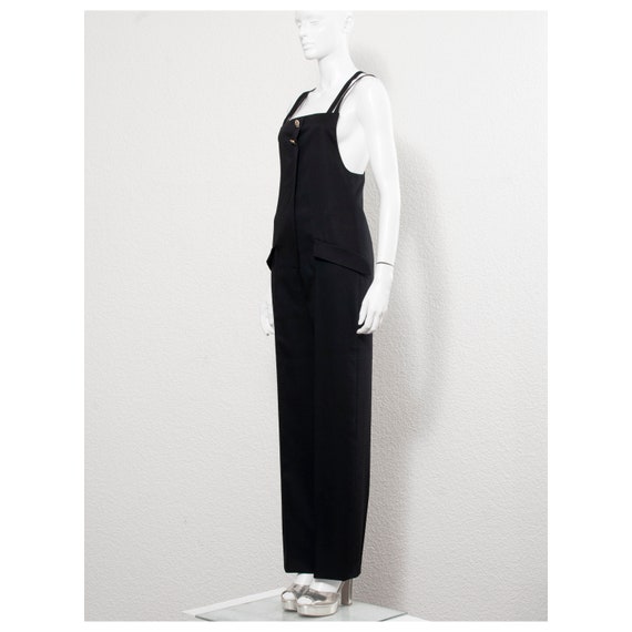 Slinky vintage 1990s black wool VERSACE - ISTANTE… - image 4