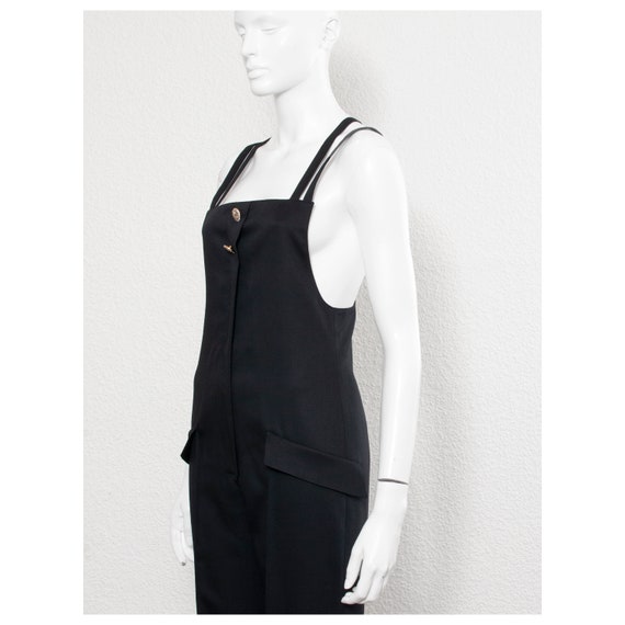 Slinky vintage 1990s black wool VERSACE - ISTANTE… - image 5