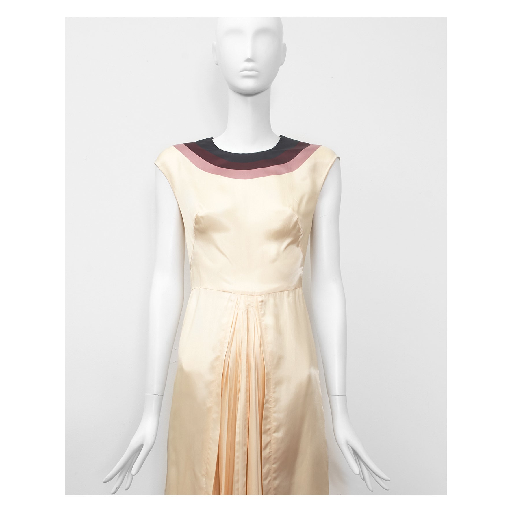 prada cocktail dress Otherworldly PRADA SS 2004 Archival Vintage Neutral Deconstructed Silk Sculptural Puff Bubble Mini Cocktail Dress