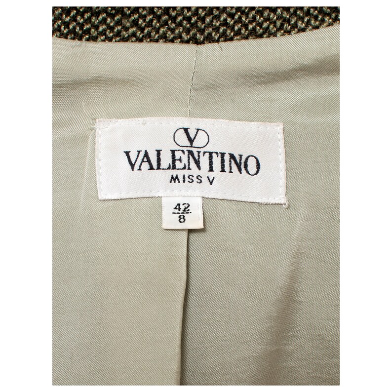 Fabulous vintage 90s Valentino Miss V tweed jacket