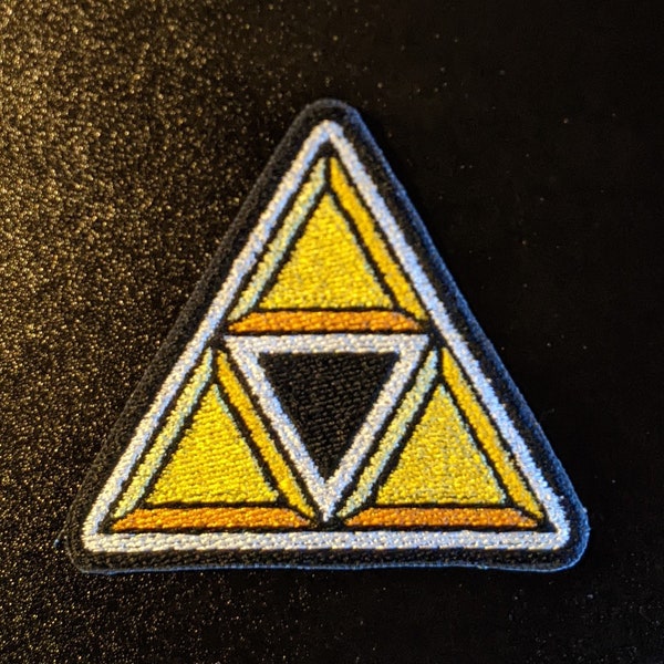 The Legend of Zelda Triforce Embroidered Sew on Patch