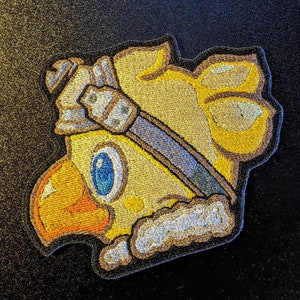 FFXIV Alpha the Chocobo Embroidered Sew on Patch
