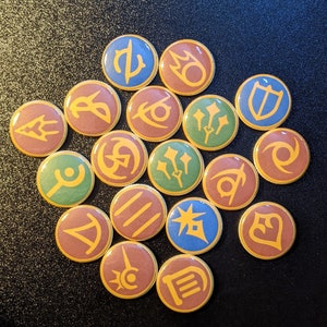 FFXIV Job Icon 1 Inch pin back buttons